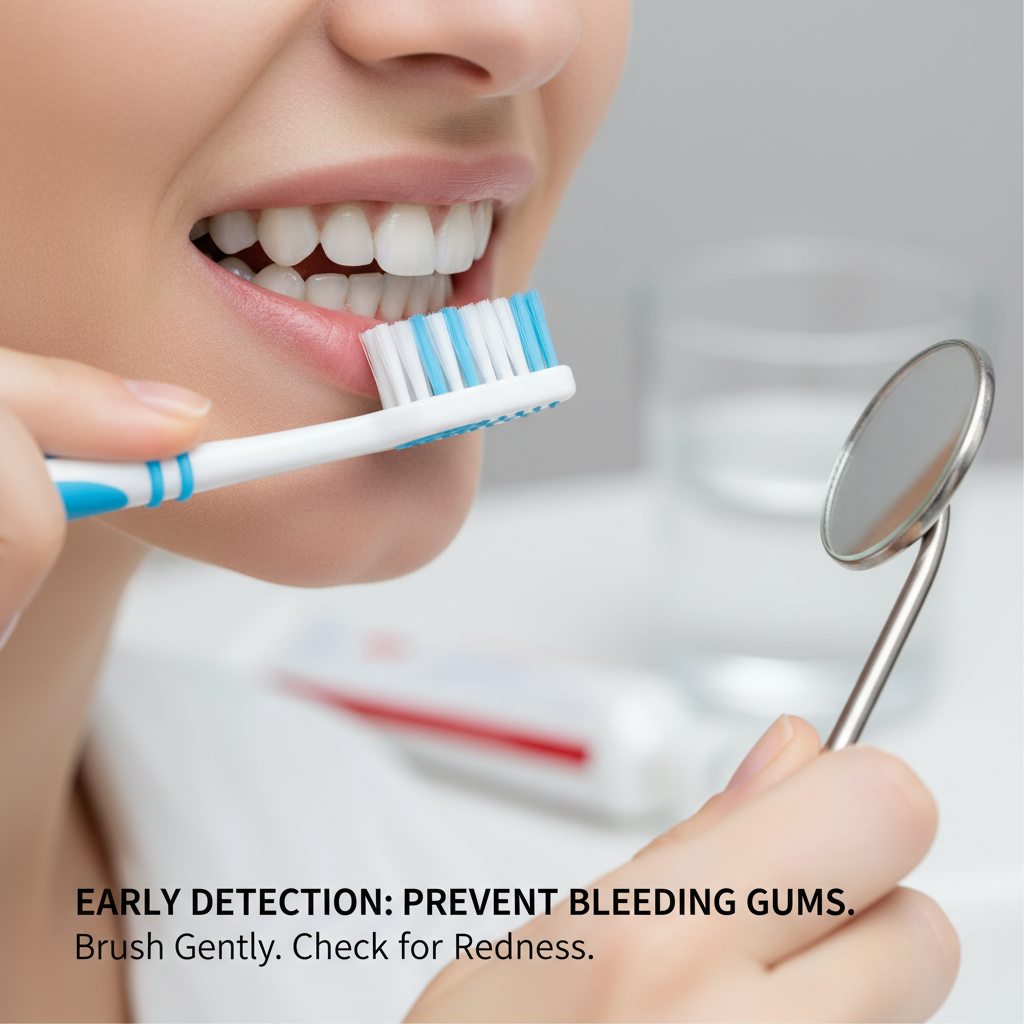bleeding gums when brushing causes